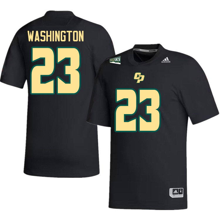 Cal Poly Mustangs #23 Tyrei Washington College Football Jerseys,Uniforms Stitched-Black
